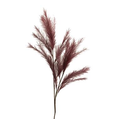 Kunsttak Pluim - rood - 115 cm - Leen Bakker