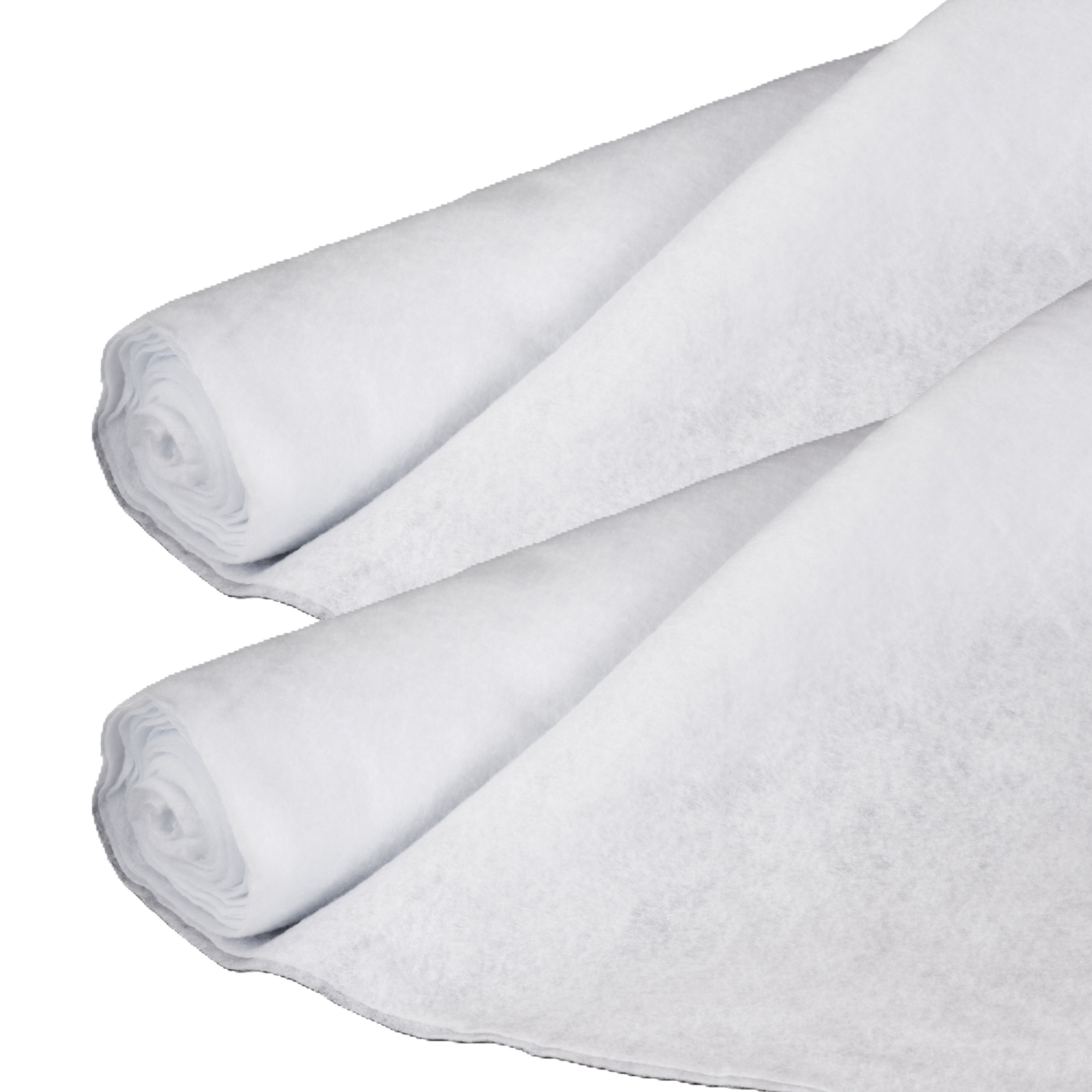 Sneeuwdeken/sneeuwtapijt - 2x - wit - 100 x 200 cm - polyester - kerstversiering  -
