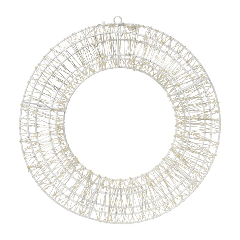 Kerstkrans met LED lampjes - warm wit - ø36 cm