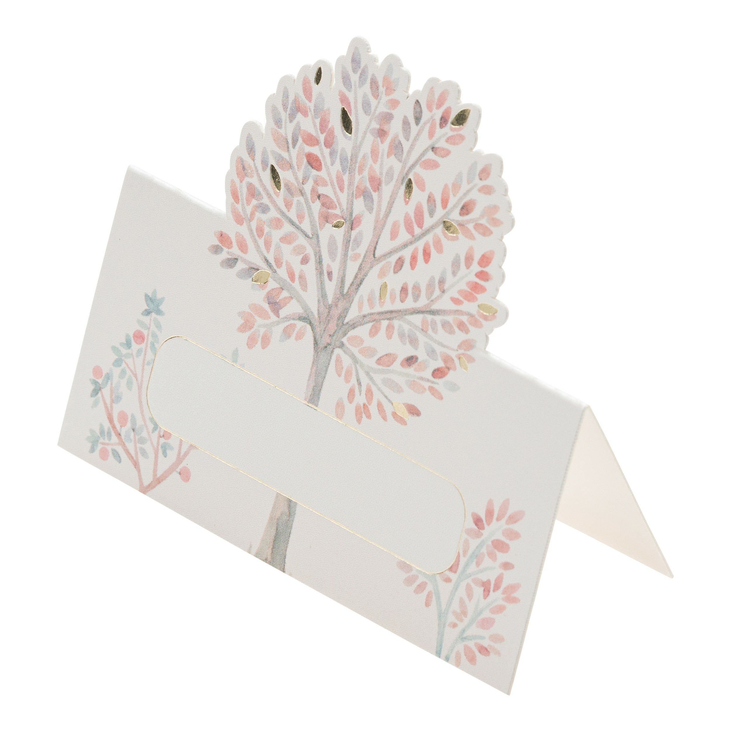 Chaks Naam/plaats kaartjes - Levensboom - 8x - bruiloft - multi - 8 x 8 cm -