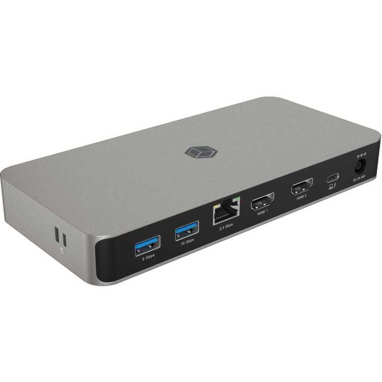 ICY BOX USB4 Type-C dockingstation met dubbele video-uitvoer dockingstation 10-in-1, IB-DK2880-C4