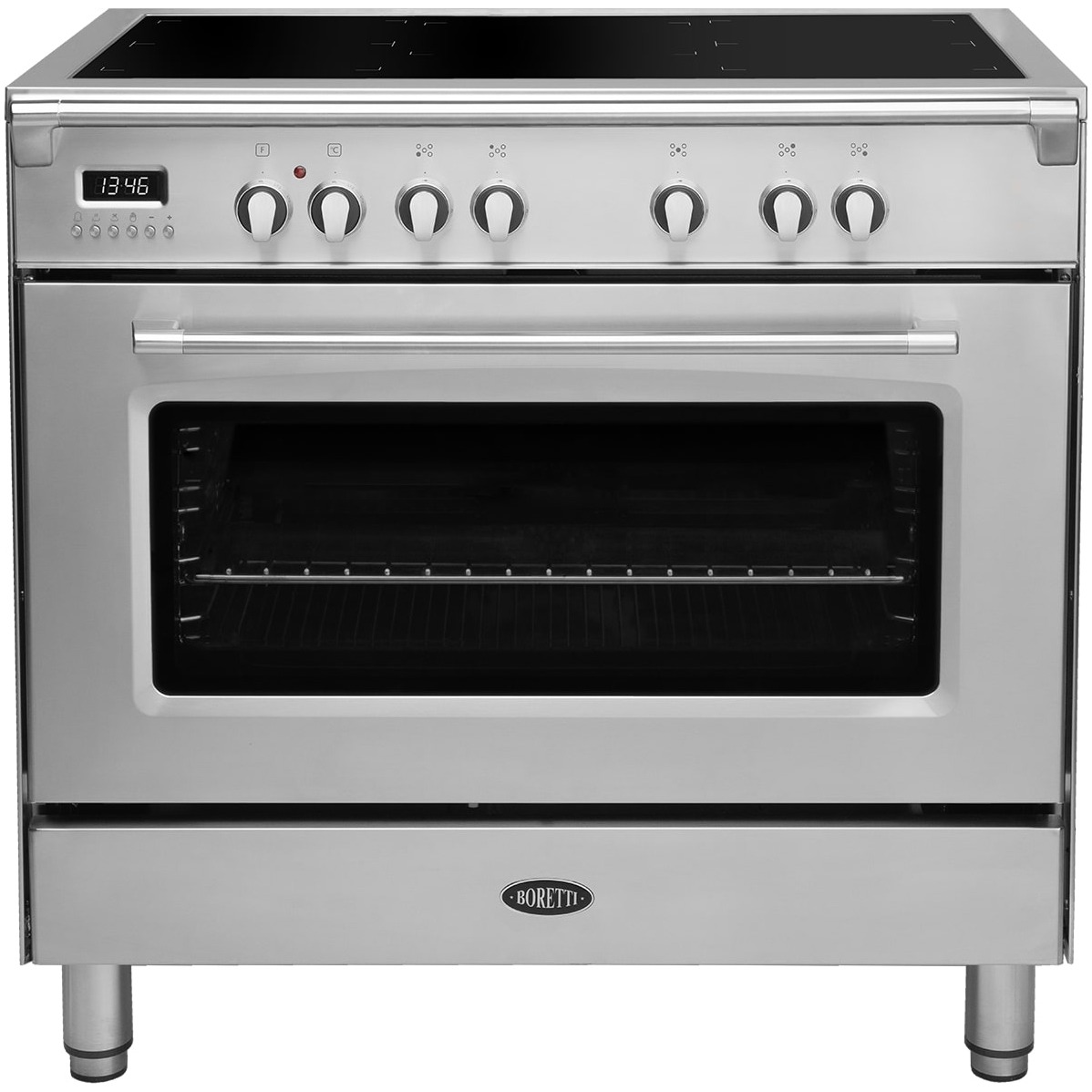 Boretti CFBI9015IX2 Inductie fornuis Grijs