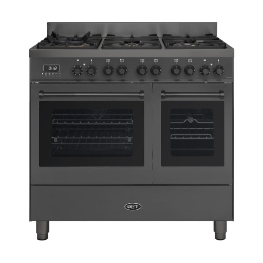 Boretti MLG96DMAT Gasfornuis Grijs
