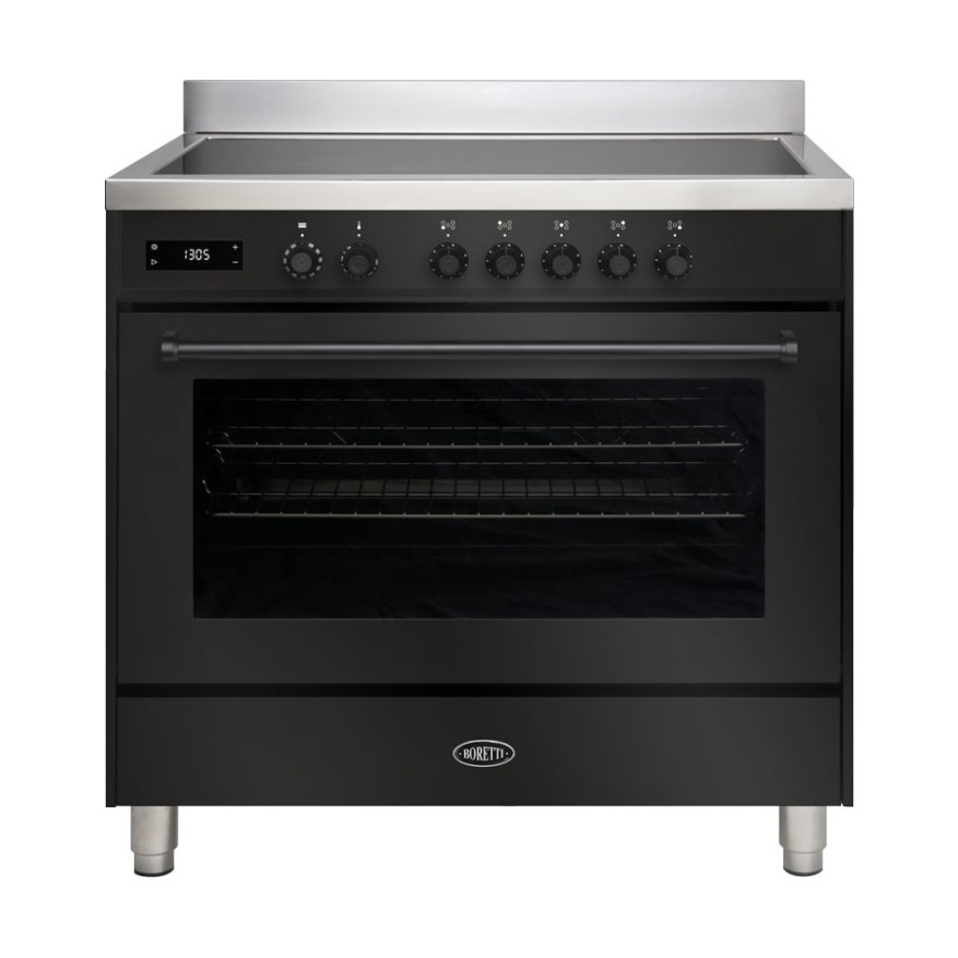 Boretti MLI95XZW Inductie fornuis Zwart