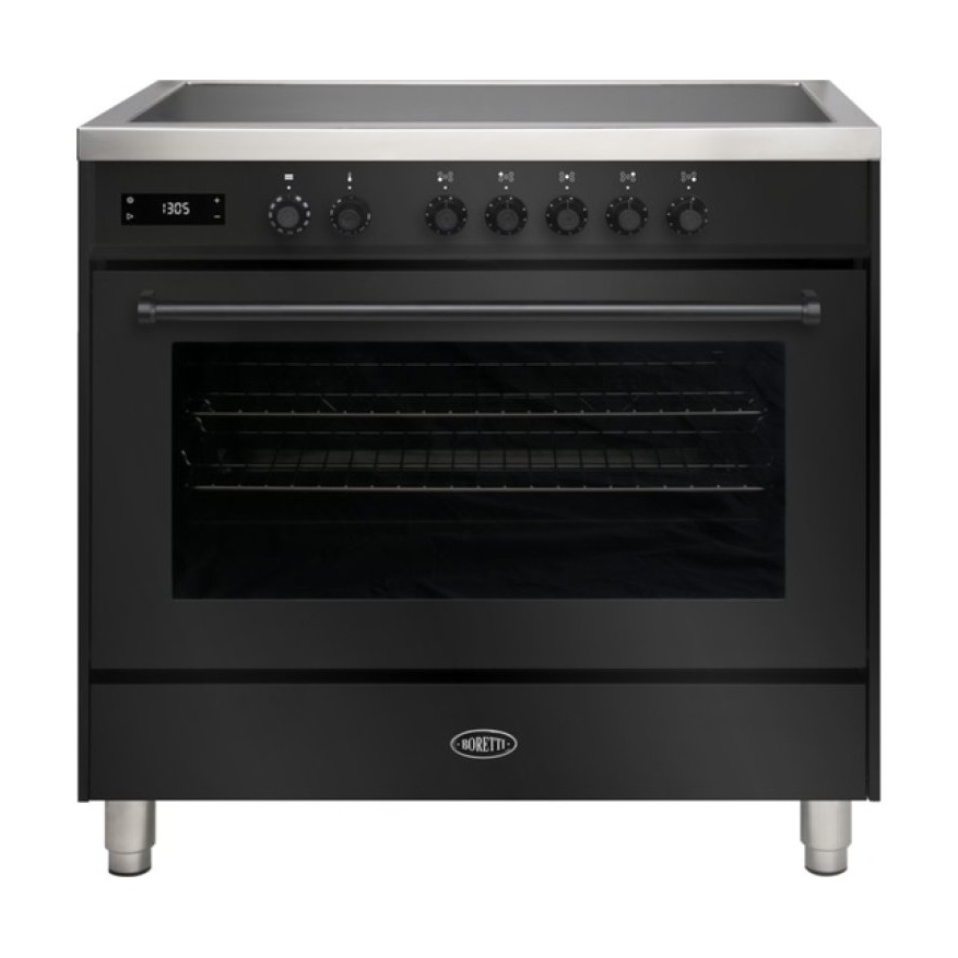 Boretti MLI95BZW Inductie fornuis Zwart