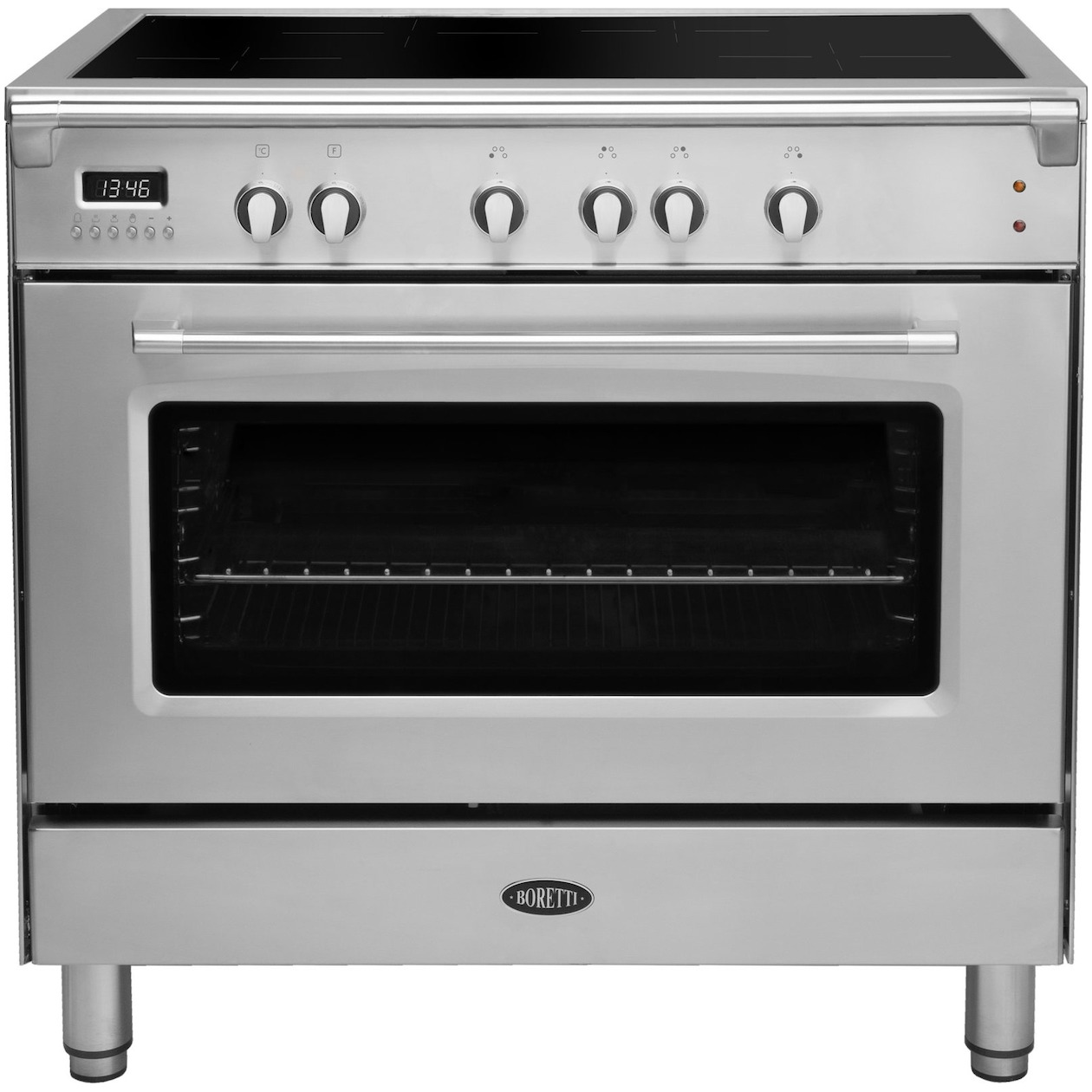 Boretti CFBI901IX2 Inductie fornuis Grijs