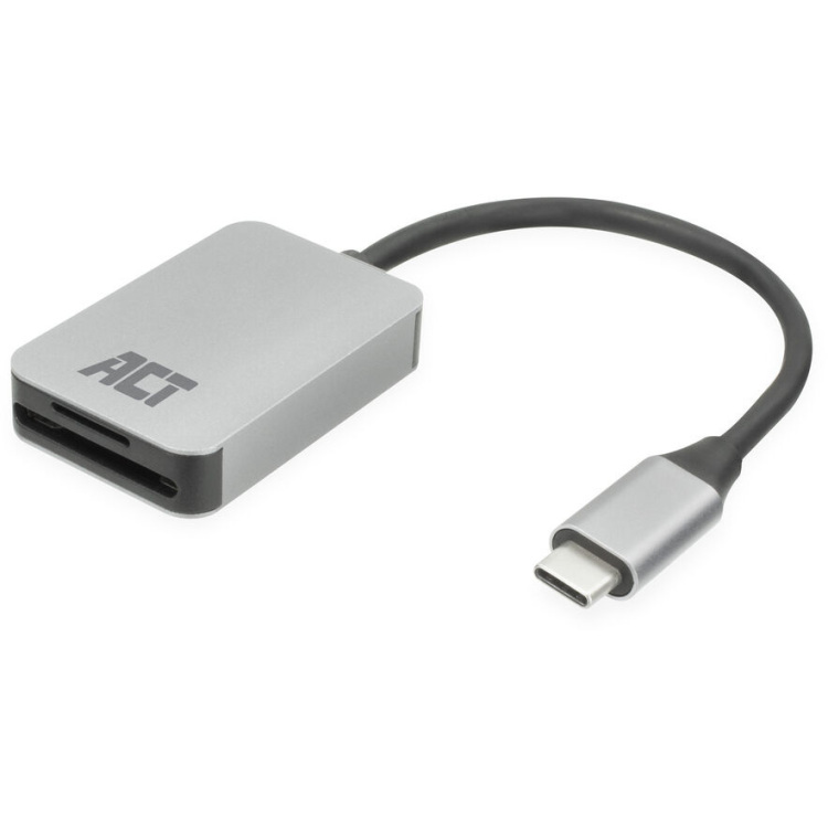 ACT Connectivity USB-C kaartlezer voor SD en micro SD, SD 4.0 UHS-II kaartlezer