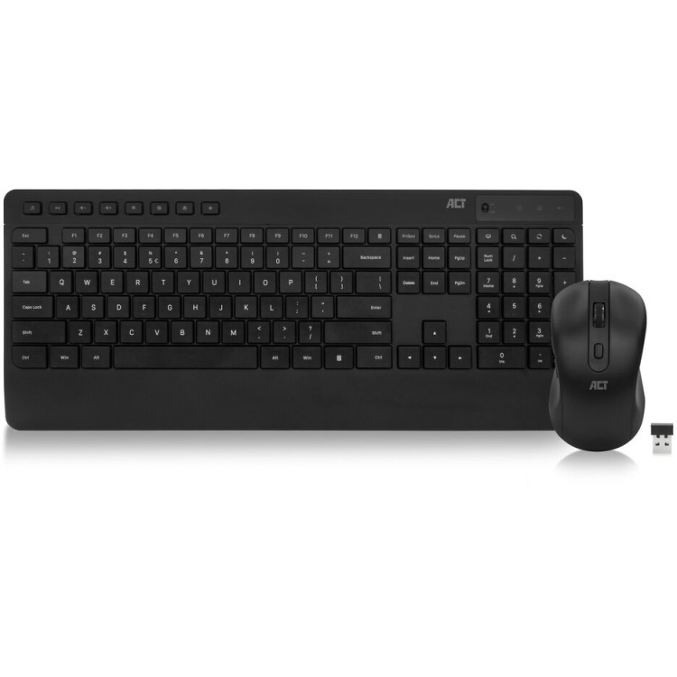 ACT Connectivity Draadloos toetsenbord en muisbundel desktopset 800 - 1600 DPI