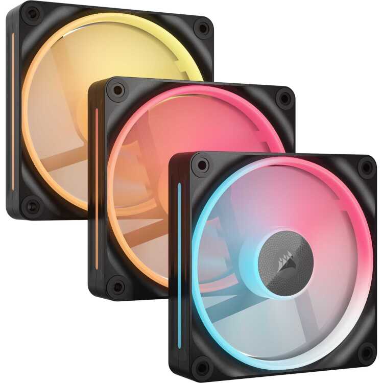 Corsair iCUE LINK LX120-R RGB Reverse Fans Starter Kit case fan 3 stuks, 4-pin PWM
