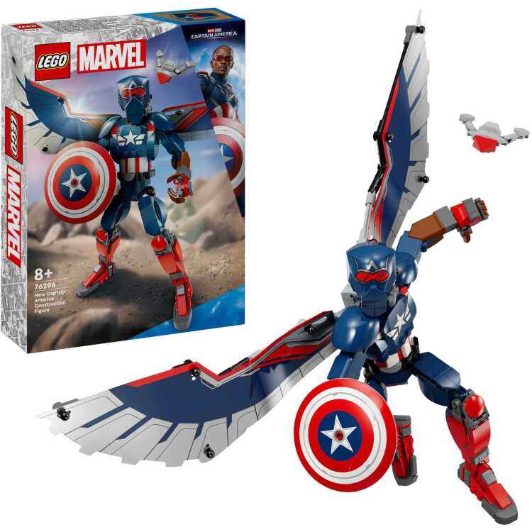 LEGO Marvel - Nieuwe Captain America bouwfiguur constructiespeelgoed 76296