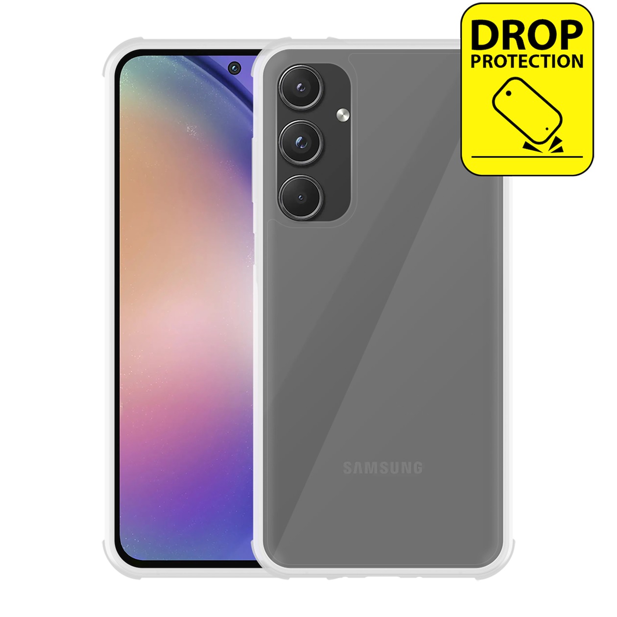 Just in Case Impact Case voor Samsung A55 Telefoonhoesje Transparant