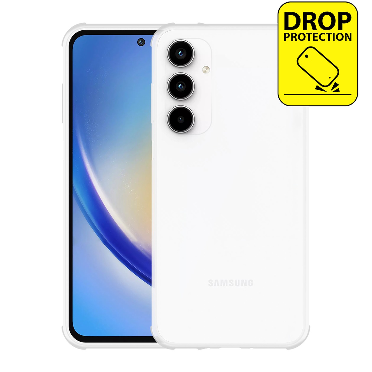 Just in Case Impact Case voor Samsung A35 Telefoonhoesje Transparant