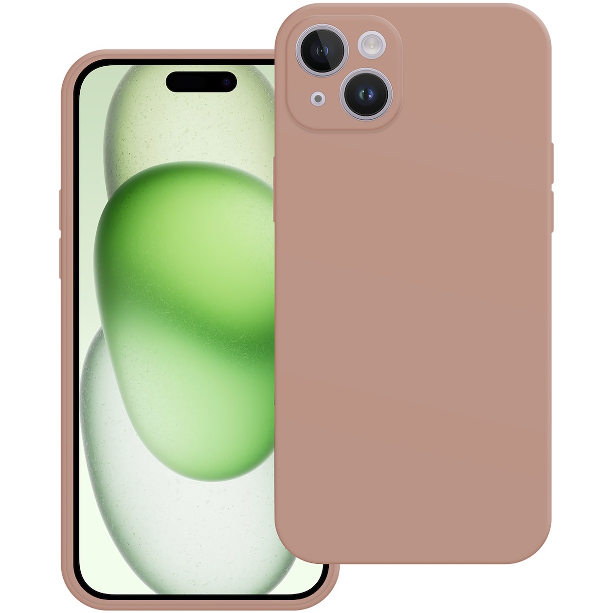 Just in Case Premium Liquid Color TPU Case voor Apple iPhone 15 Plus Telefoonhoesje Roze