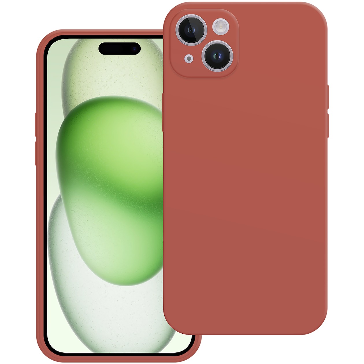 Just in Case Premium Liquid Color TPU Case voor Apple iPhone 15 Plus Telefoonhoesje Rood