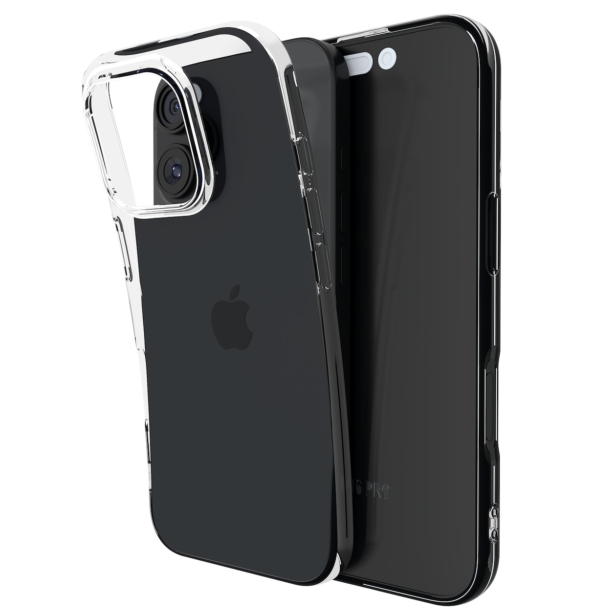 Just in Case Zero Soft TPU Case voor Apple iPhone 16 Pro Max Telefoonhoesje Transparant