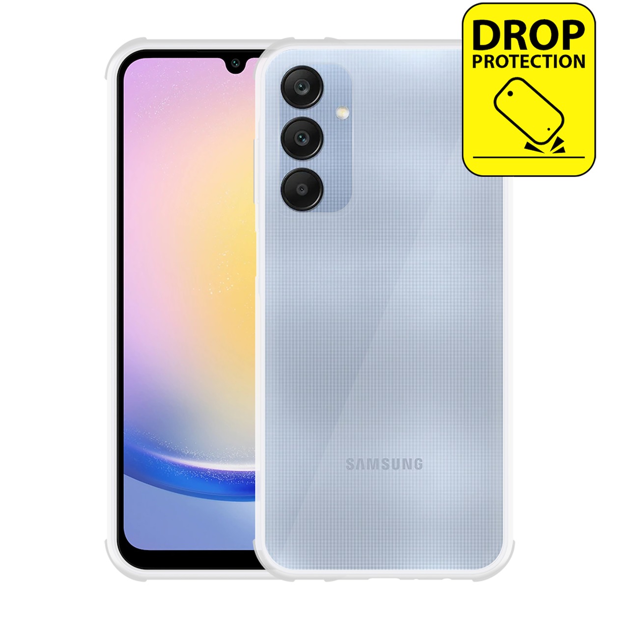 Just in Case Impact Case voor Samsung A25 Telefoonhoesje Transparant