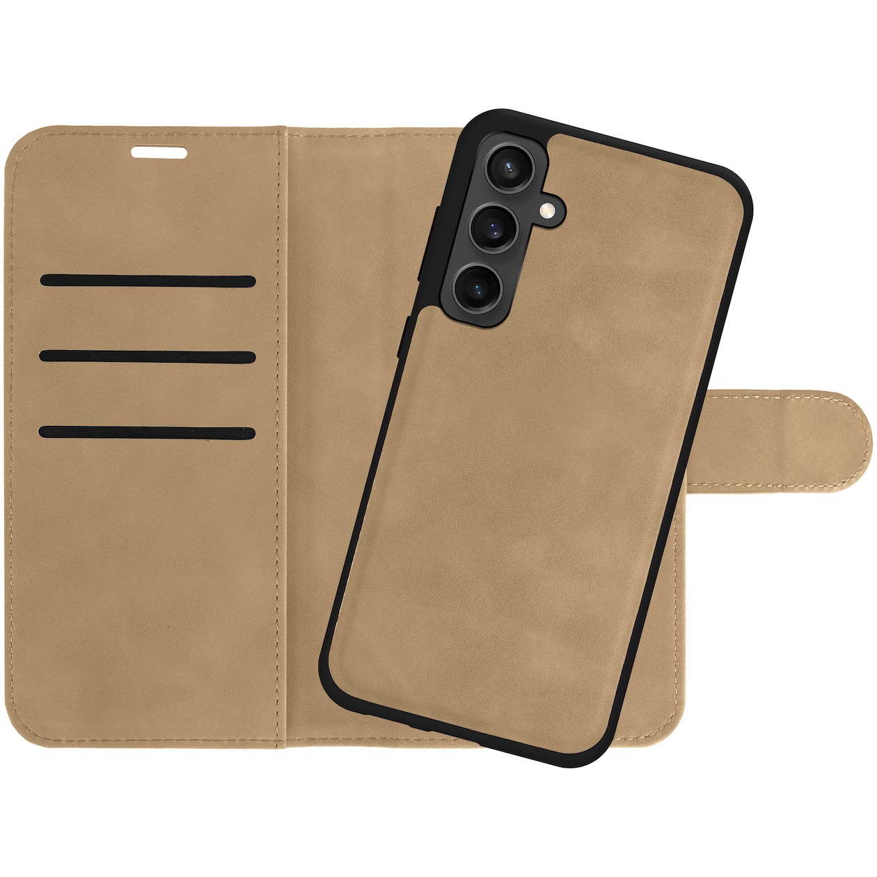 Just in Case Wallet Case 2 in 1 voor Samsung A25 Telefoonhoesje Bruin