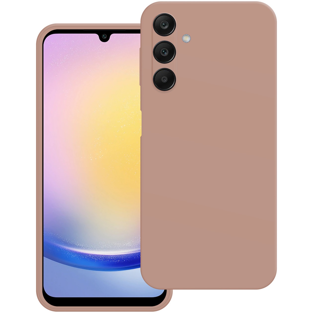 Just in Case Premium Liquid Color TPU Case voor Samsung A25 Telefoonhoesje Roze