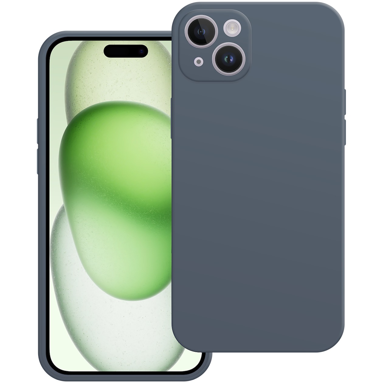 Just in Case Premium Liquid Color TPU Case voor Apple iPhone 15 Plus Telefoonhoesje Blauw