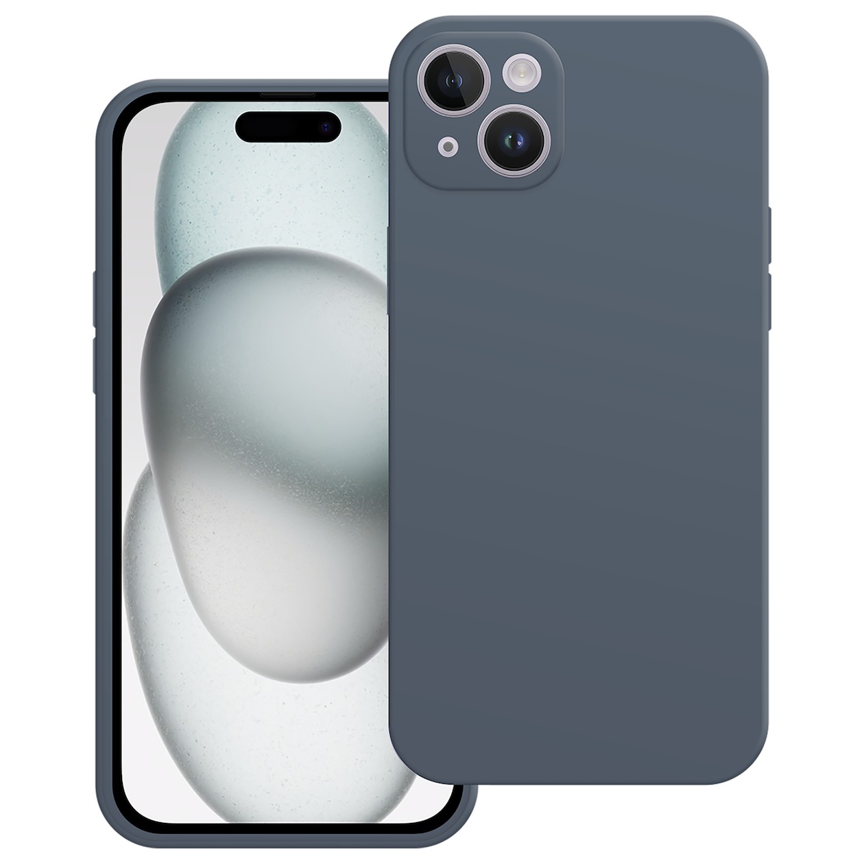 Just in Case Premium Liquid Color TPU Case voor Apple iPhone 15 Telefoonhoesje Blauw