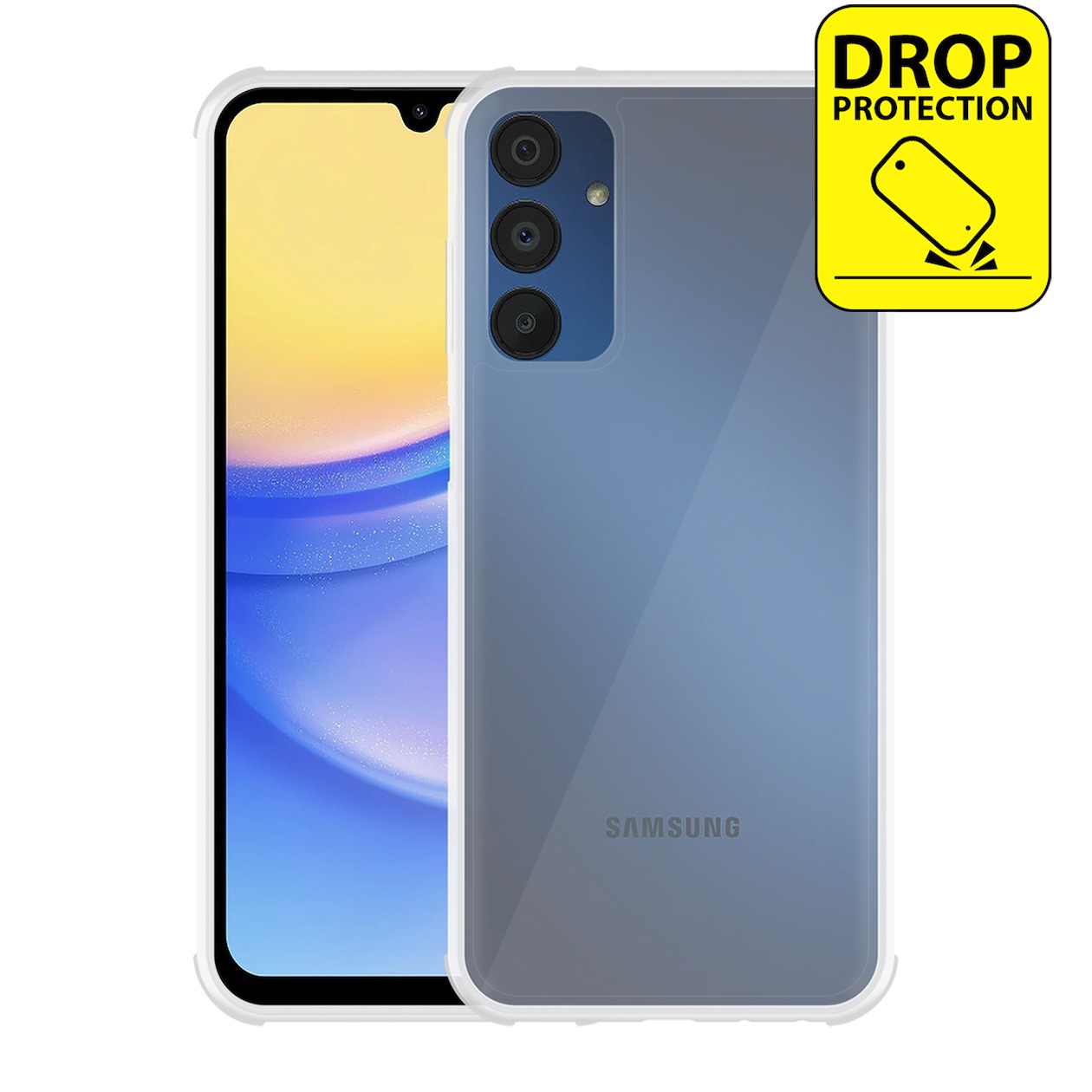 Just in Case Impact Case voor Samsung A15 4G/5G Telefoonhoesje Transparant