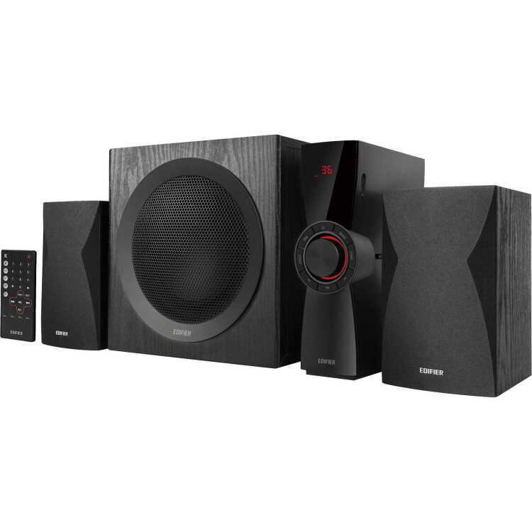 Edifier CX7 2.1 PC-luidsprekersysteem luidspreker Bluetooth, RCA, AUX, SD-kaart, USB