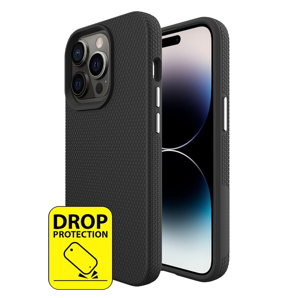 Just in Case Armor Case voor Apple iPhone 15 Pro Telefoonhoesje Zwart