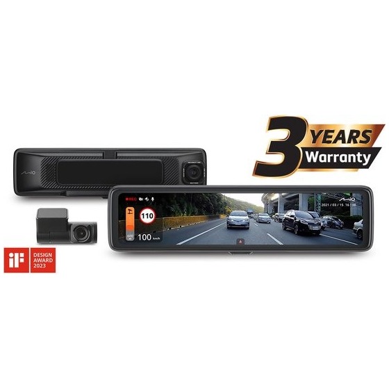 Mio MiVue R850T Mirror - Dual 2.5K + Wifi + GPS Dashcam