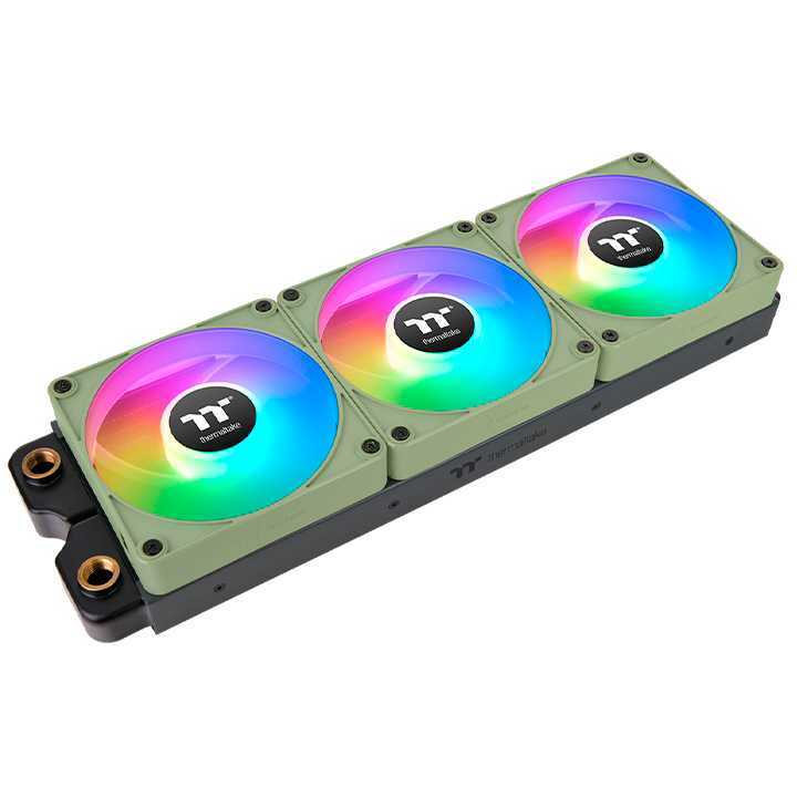 Thermaltake CT140 EX Reverse ARGB Sync PC Cooling Fan - Matcha Green (3-Fan Pack) case fan 4-pin PWM