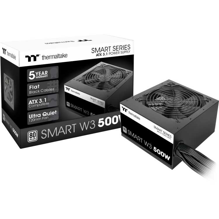 Thermaltake Smart W3 500W voeding 2x PCIe