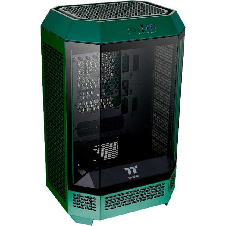Thermaltake The Tower 300 - Racing Green tower behuizing 3x USB-A | Tempered Glass