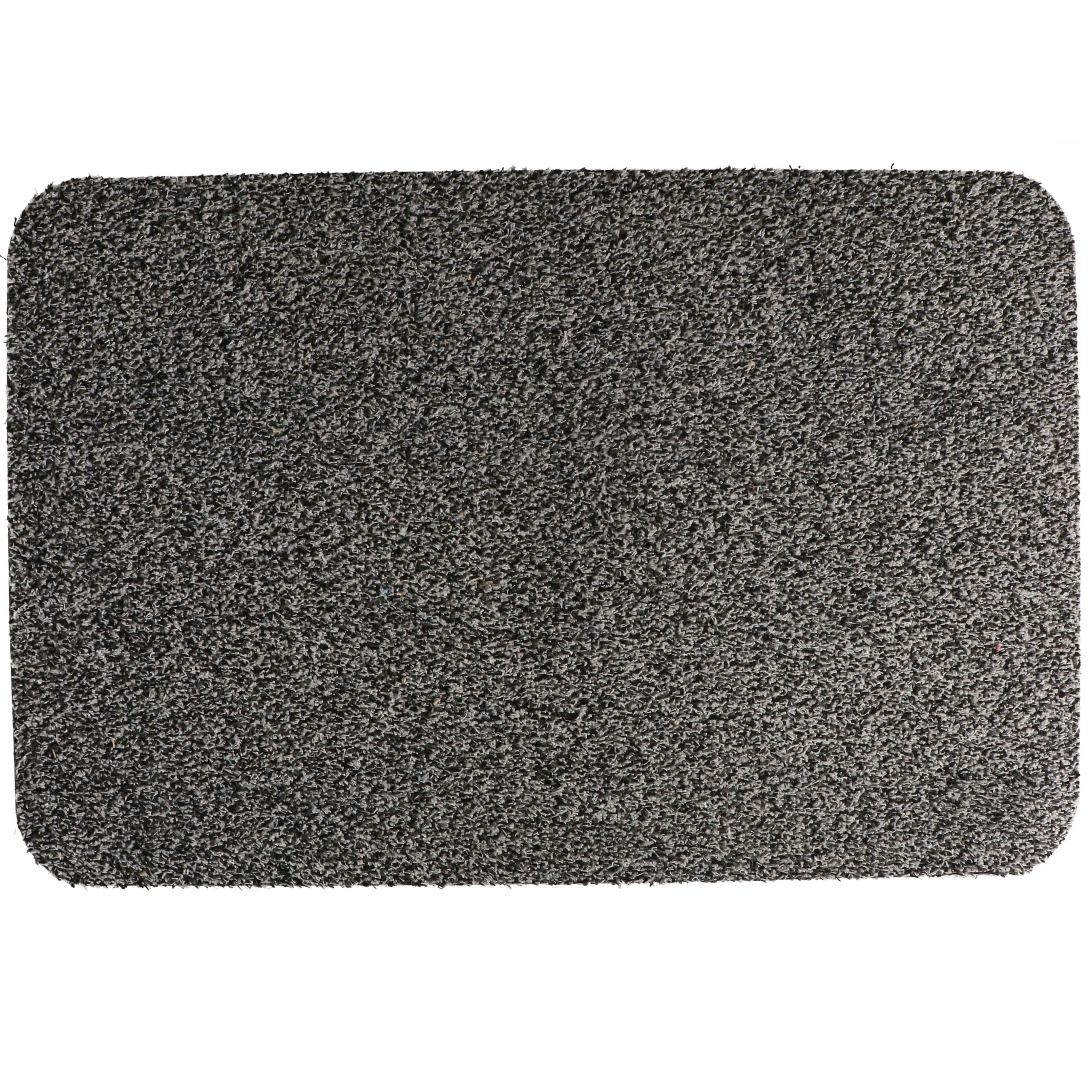 Deurmat/droogloopmat - antislip - lichtgrijs - 40 x 60 cm -