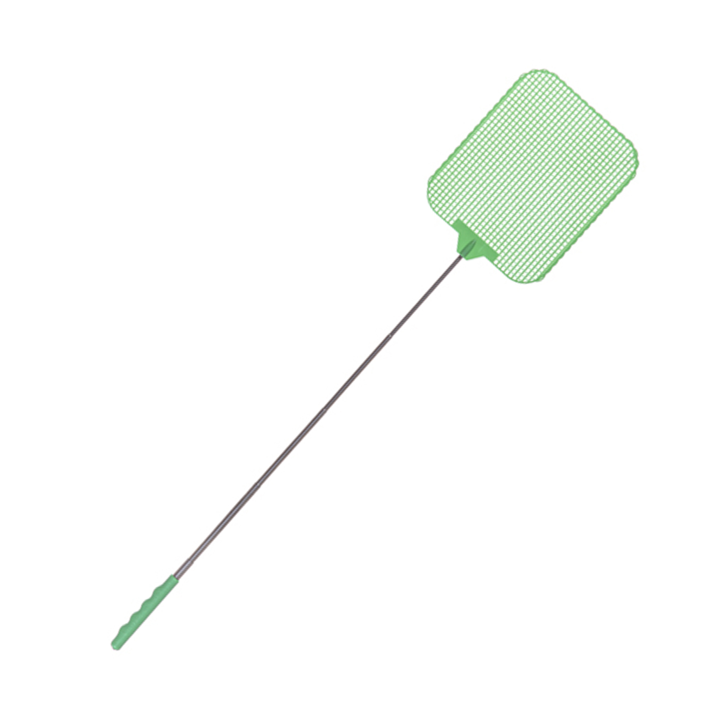 CM Vliegenmepper compact - uitschuifbaar - 35/77 cm - groen -