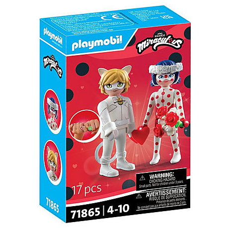 PLAYMOBIL Playm. Miraculous: Ladybugs & Cat Noirs constructiespeelgoed