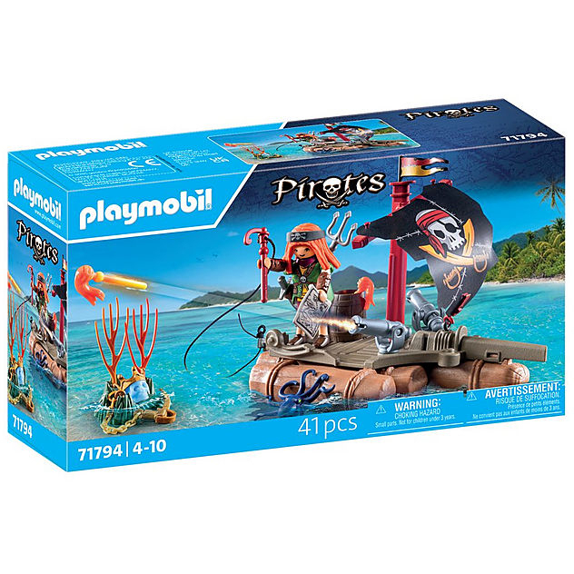 PLAYMOBIL Playm. Schatzbergung auf Piratenfloss 71 constructiespeelgoed