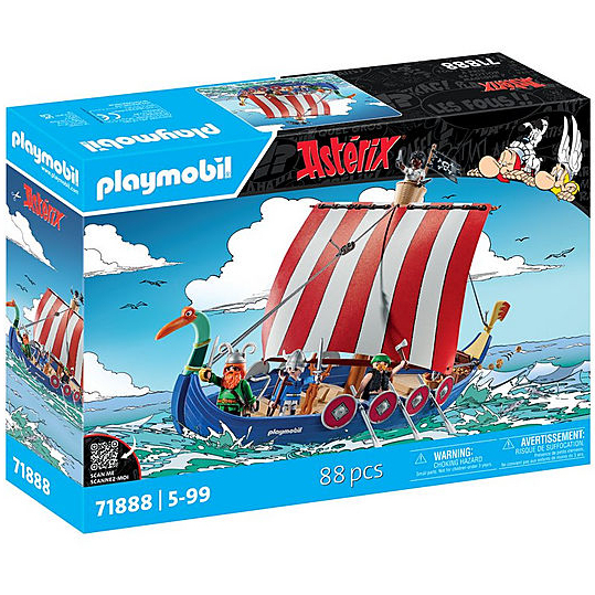 PLAYMOBIL Playm. Asterix: Piratenschiff 71888 constructiespeelgoed