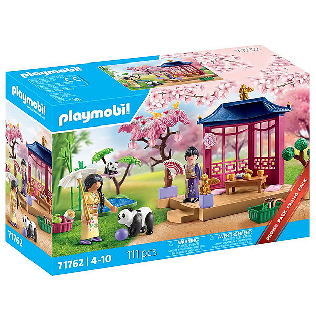 PLAYMOBIL Playm. Asiatischer Garten mit Pandafütte constructiespeelgoed