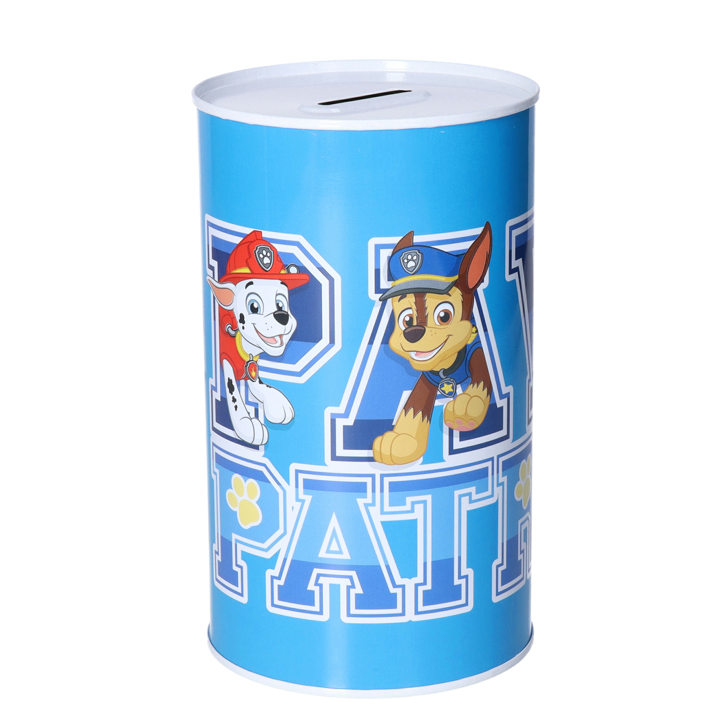 Spaarpot blik van Paw Patrol - kinderen - 10 x 17 cm - metaal -