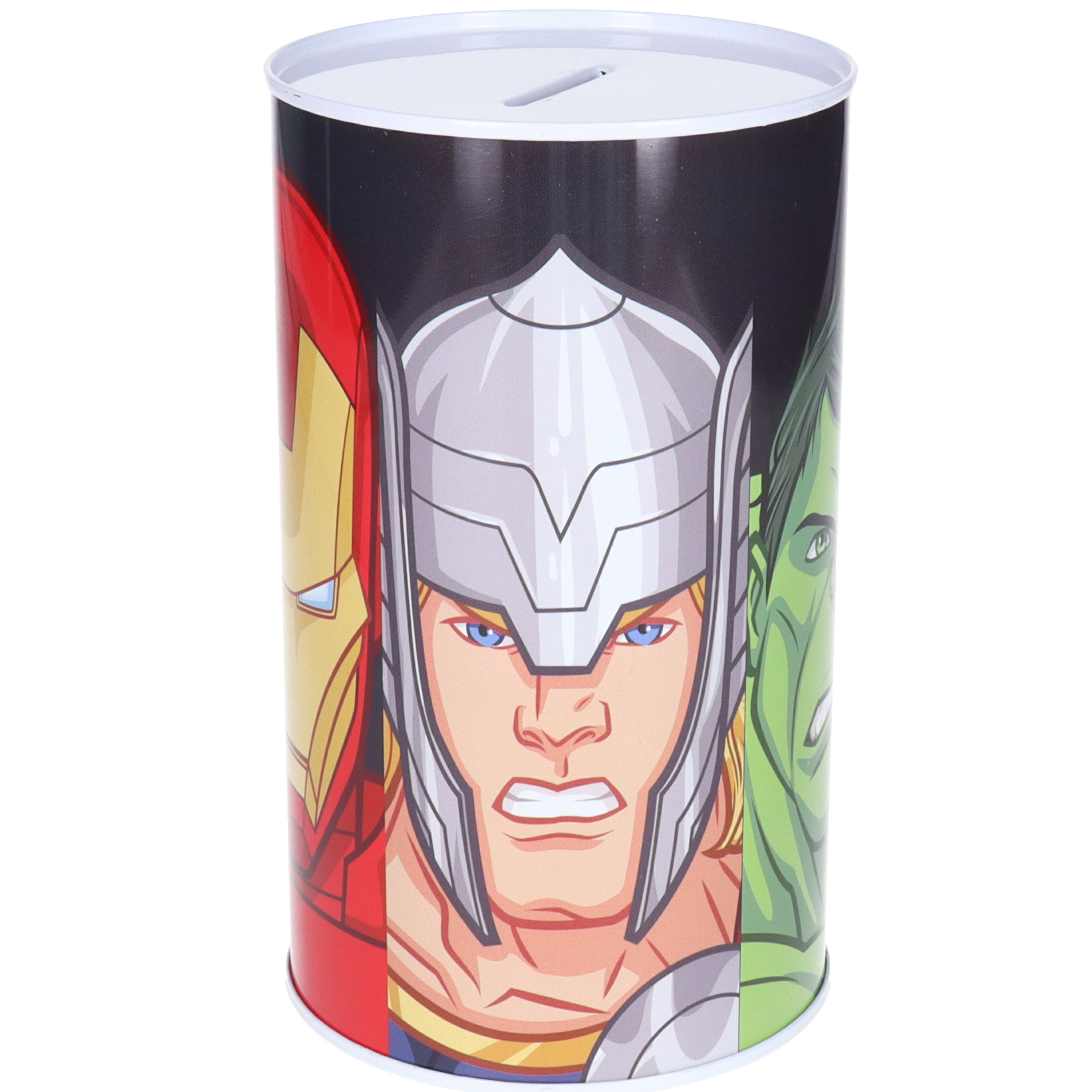 Spaarpot blik van Avengers - kinderen - 10 x 17 cm - metaal -