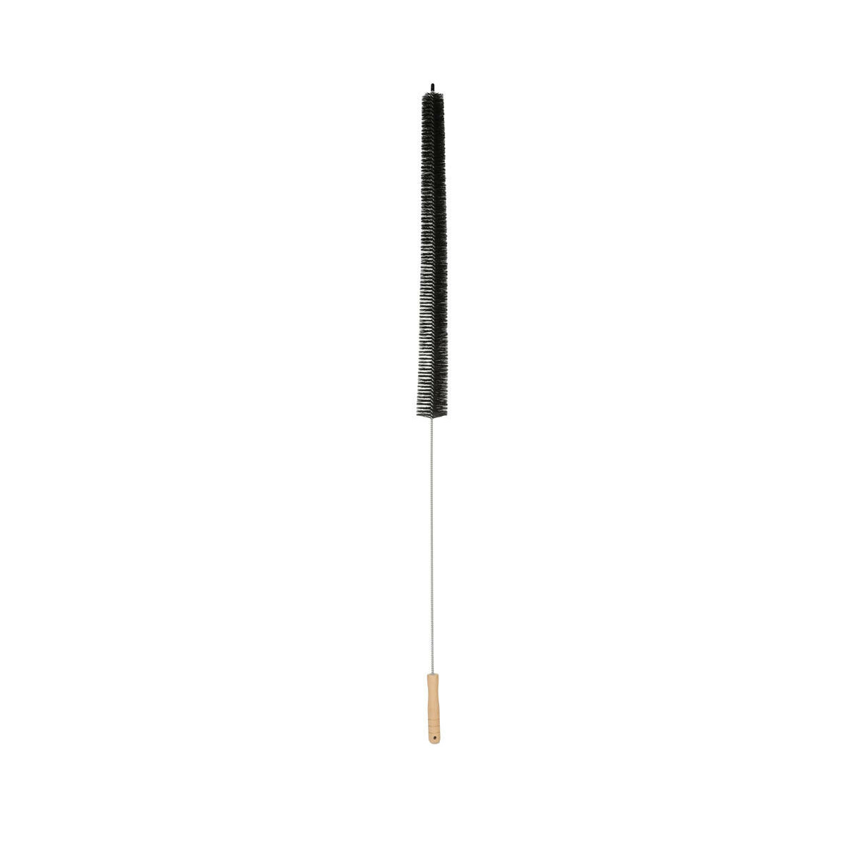 Radiatorborstel - flexibel - extra lang - 120 cm - kunststof - zwart - schoonmaakborstel -
