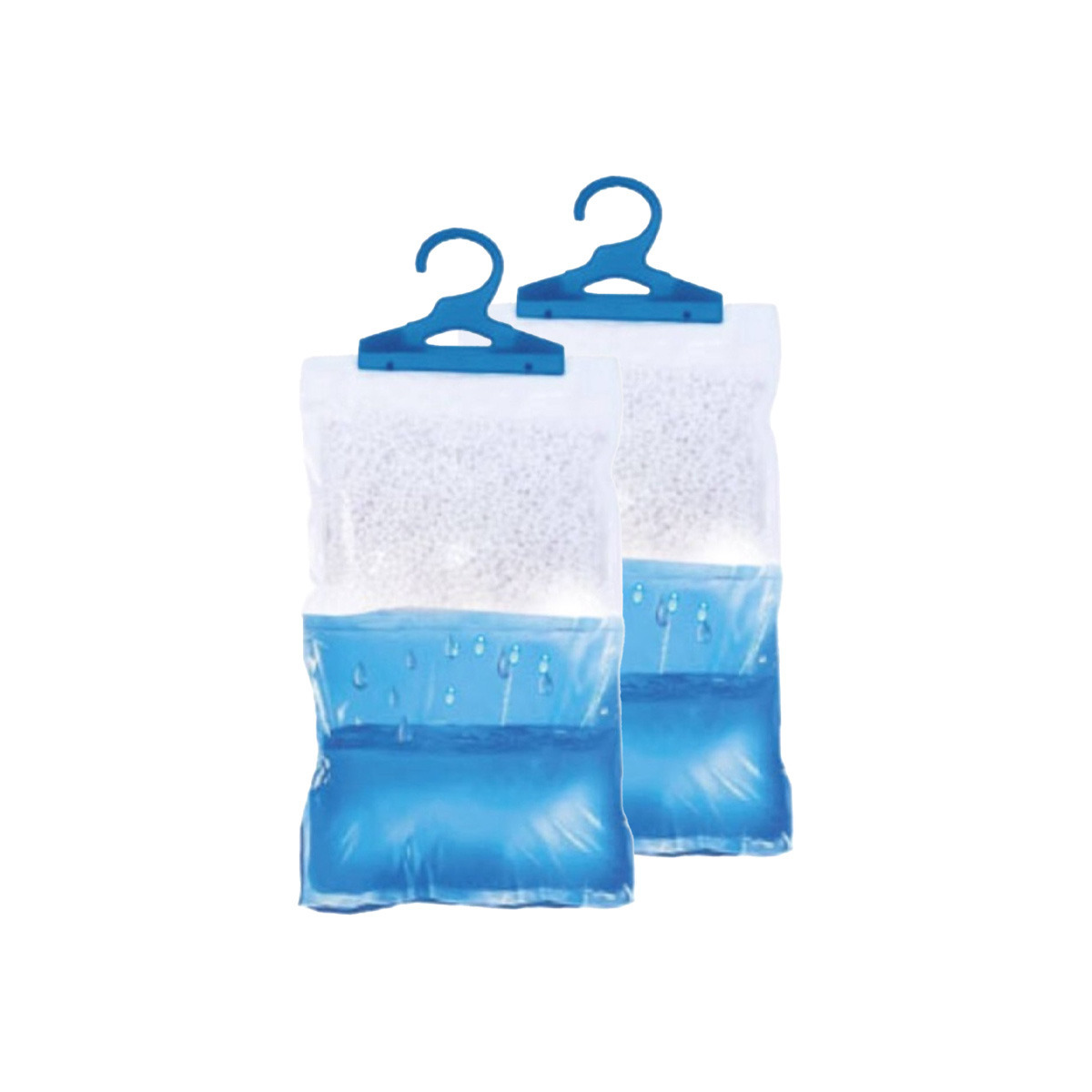 Vochtopnemer - 2x - lavendel geur - Tegen schimmel/condens - ophang haak - vochtvanger -