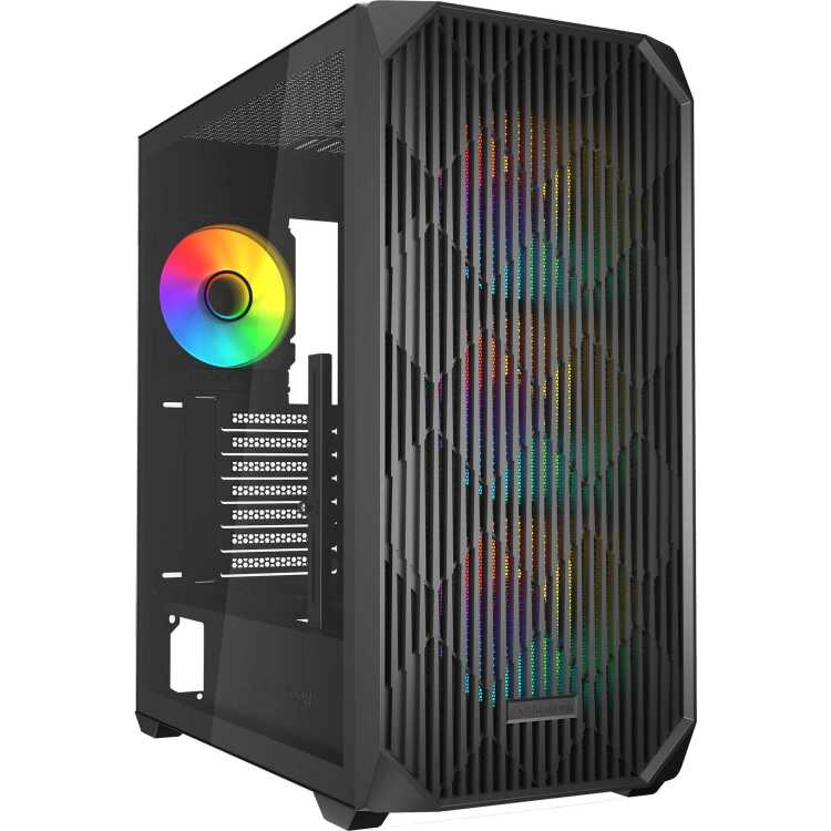 Sharkoon AK3 RGB tower behuizing 2x USB-A | 1x USB-C | RGB | Tempered Glass