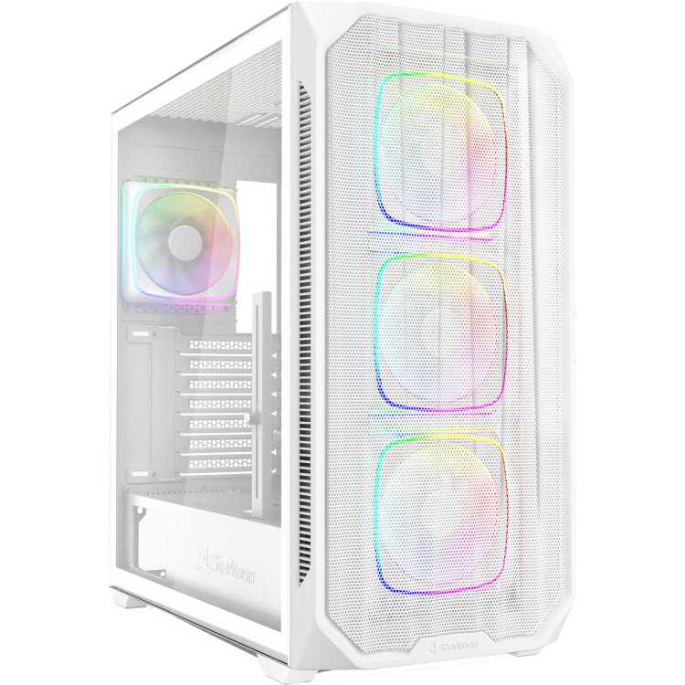Sharkoon AK5M RGB tower behuizing 2x USB-A | 1x USB-C | RGB | Tempered Glass