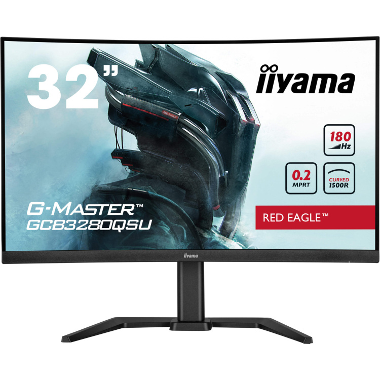 iiyama G-Master Red Eagle GCB3280QSU-B2 gaming monitor 180 Hz, HDMI, DisplayPort, USB, Audio, Adaptive Sync