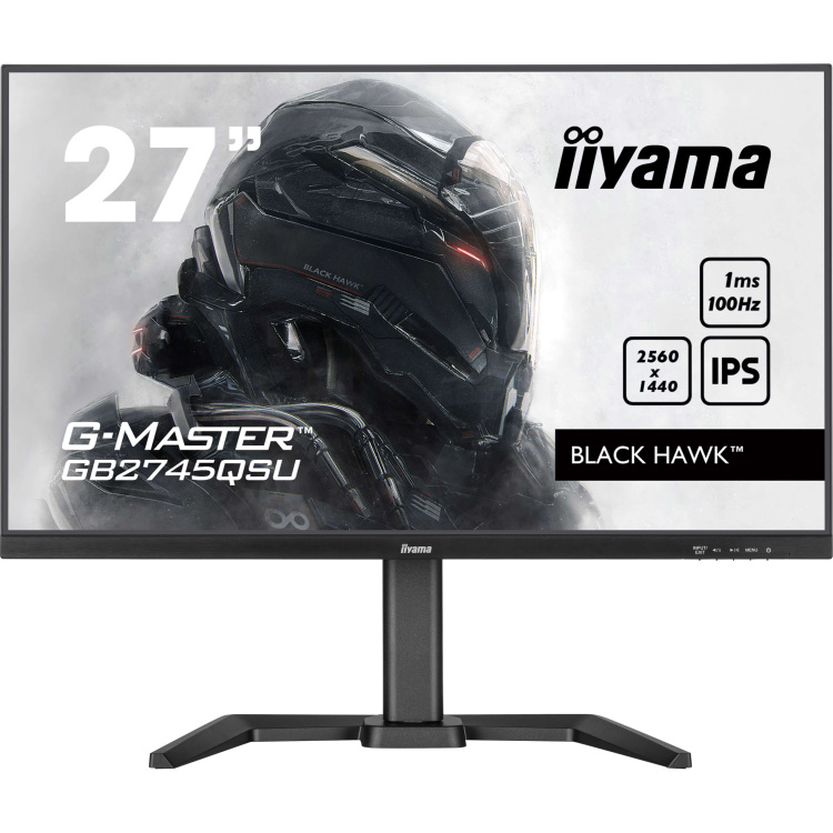 iiyama G-Master Black Hawk GB2745QSU-B2 gaming monitor 100Hz, HDMI, DisplayPort, USB, Audio, Adaptive Sync
