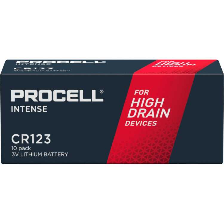 Duracell Procell CR123A High Power Lithium Intense batterijen batterij 10 Stuks