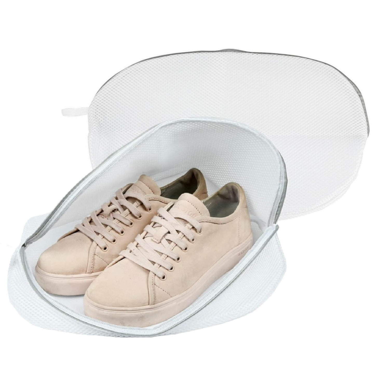 Waszak schoenen - 2x - 1 paar - wasnet - wit - 42 x 24 cm -