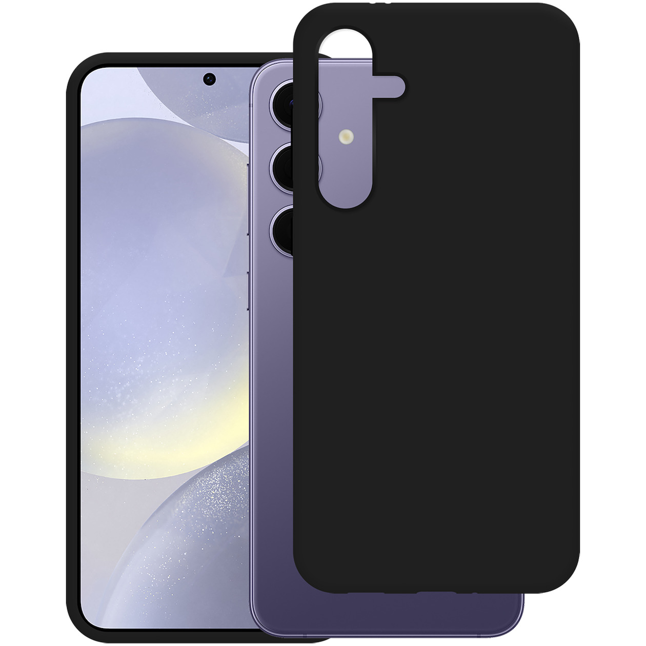 Just in Case Soft TPU Case voor Samsung S24+ Telefoonhoesje Zwart
