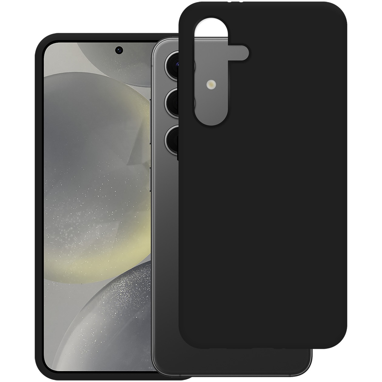 Just in Case Soft TPU Case voor Samsung S24 Telefoonhoesje Zwart
