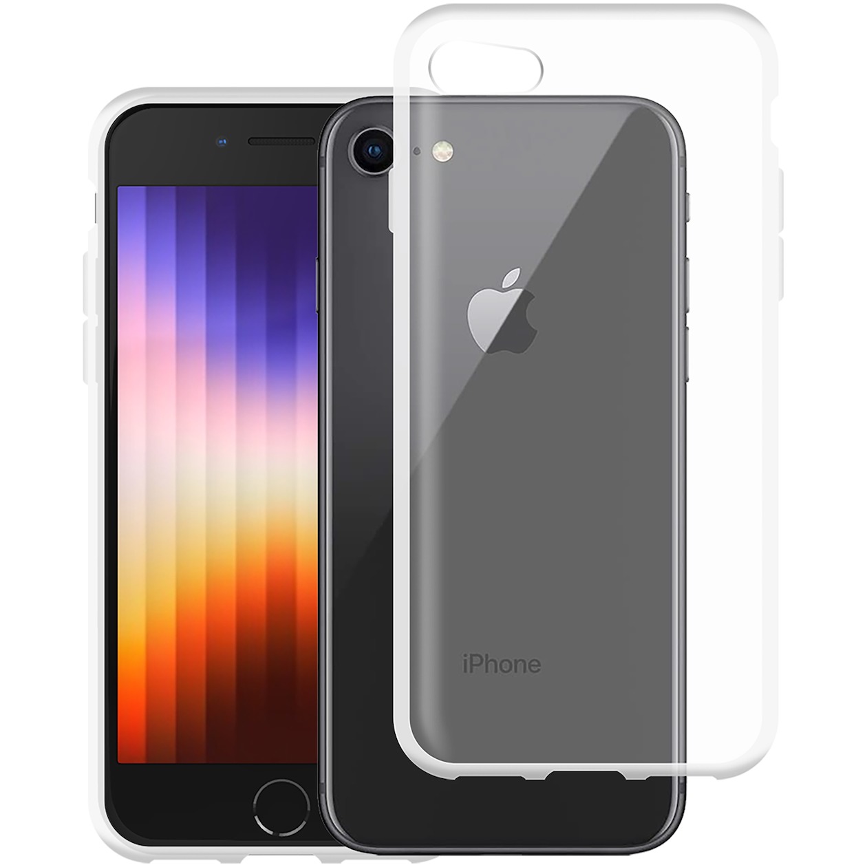 Just in Case Soft TPU Case voor Apple iPhone SE 2022 Telefoonhoesje Transparant
